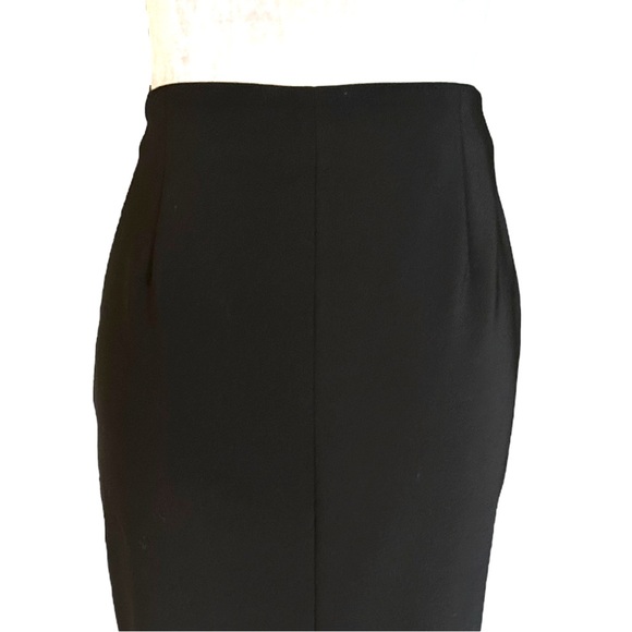 ZARA Black Ruffle Stretch Midi Pencil Skirt - S - Picture 6 of 12